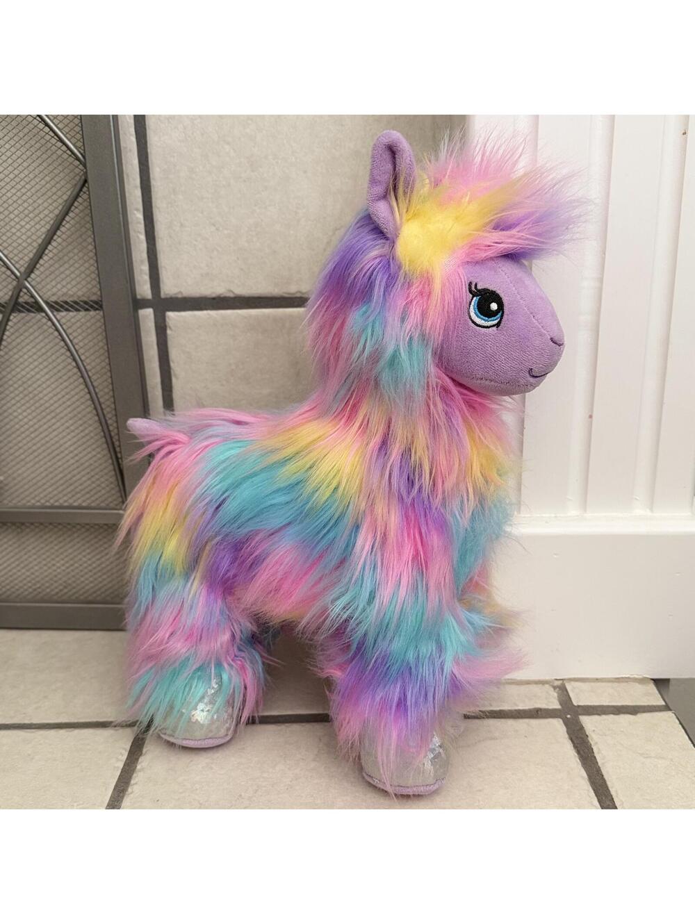 Build-A-Bear Workshop Rainbow Plush Llama Stuffed Animal
